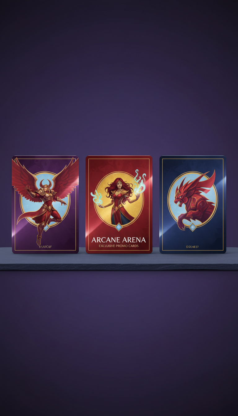 Exclusive promo card trio with unique mechanics
